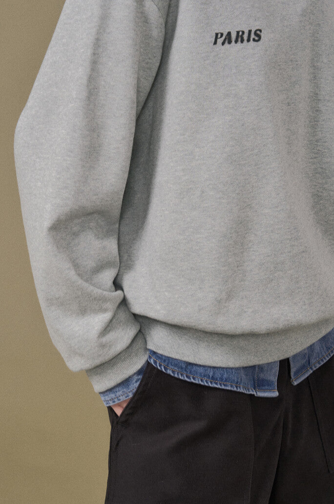 Back Logo Round Neck Sweatshirt