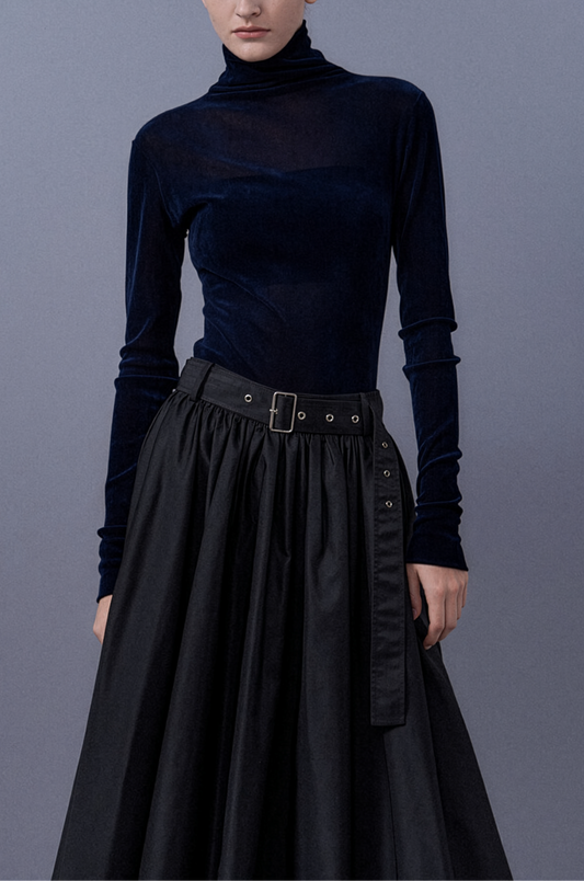 Slim-Fit Long Sleeve Jersey Top