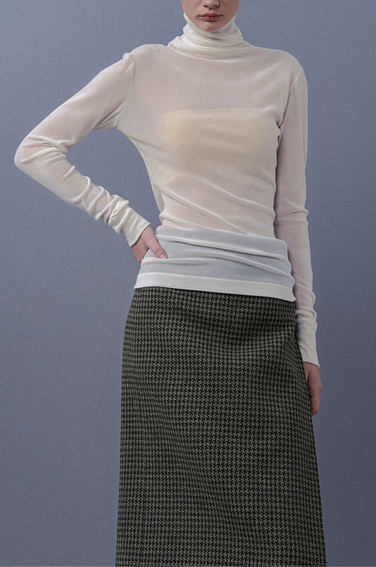 Slim-Fit Long Sleeve Jersey Top