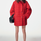 Quilted Square Neck Coat