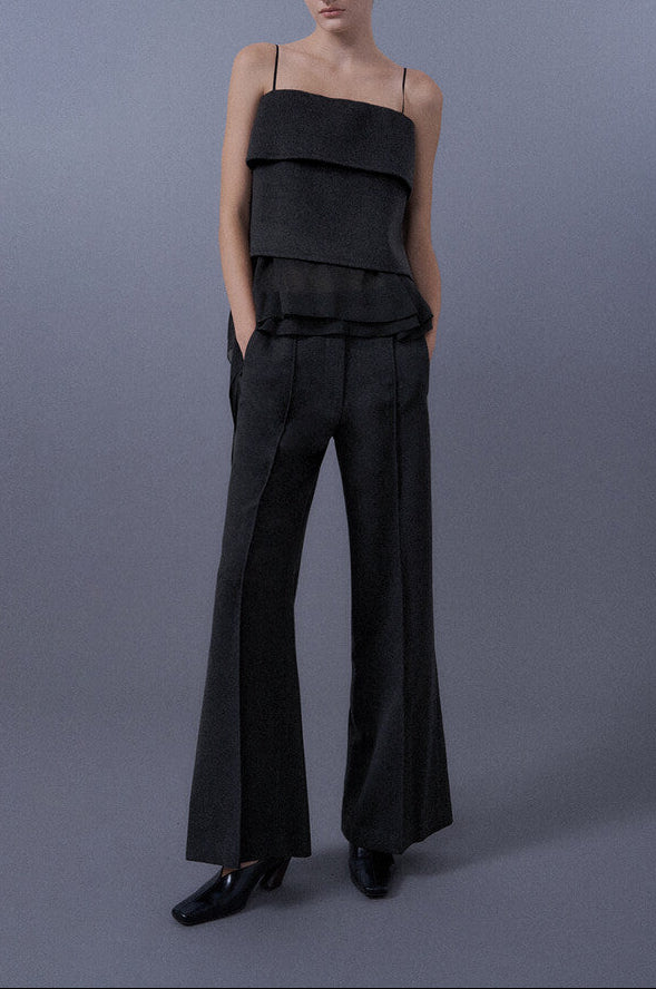 Flare Silhouette Trousers