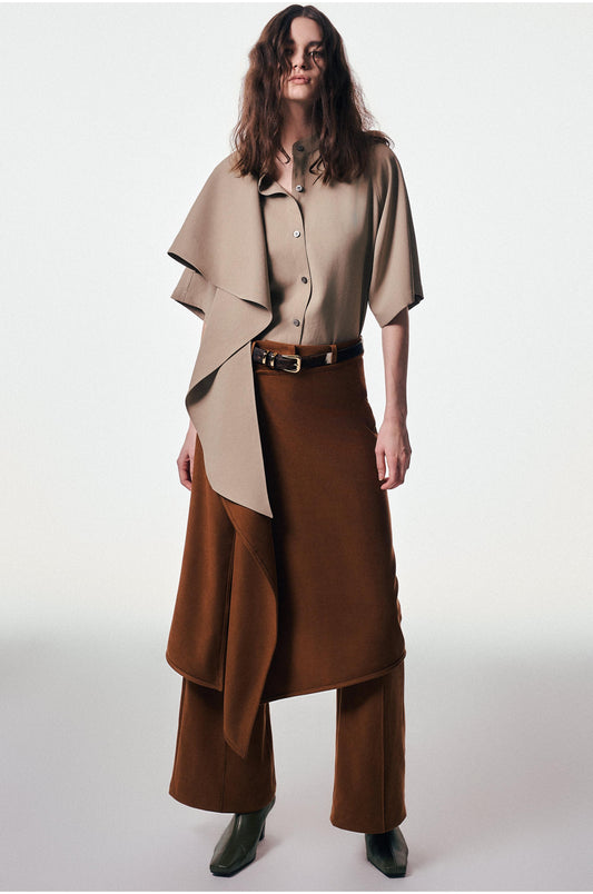 Flare Silhouette Trousers