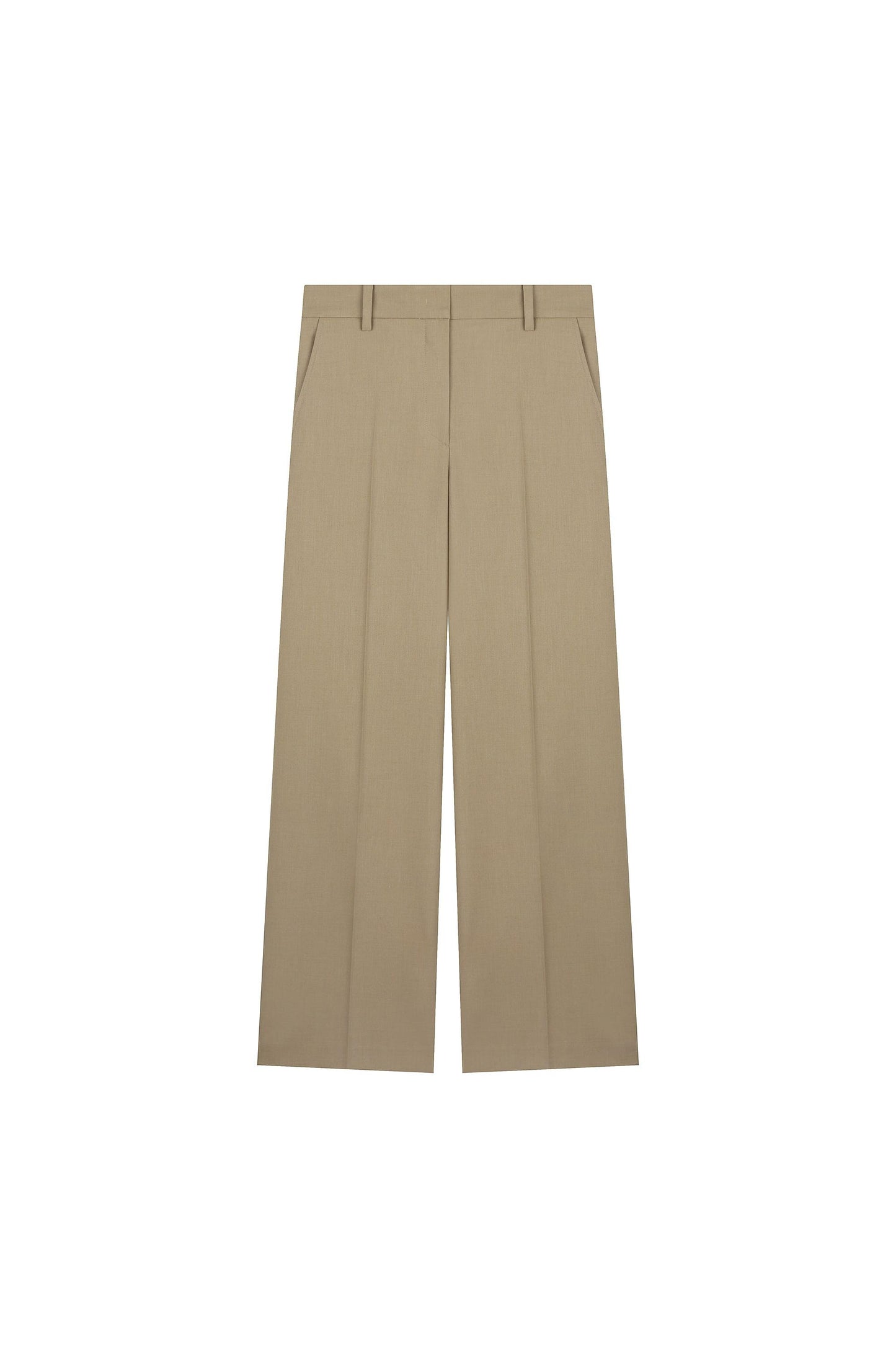 Low-Waist Straight Trousers