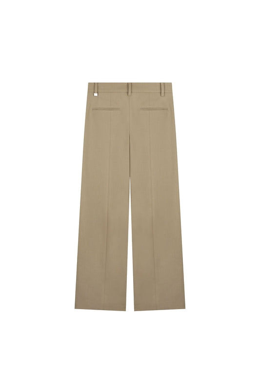 Low-Waist Straight Trousers