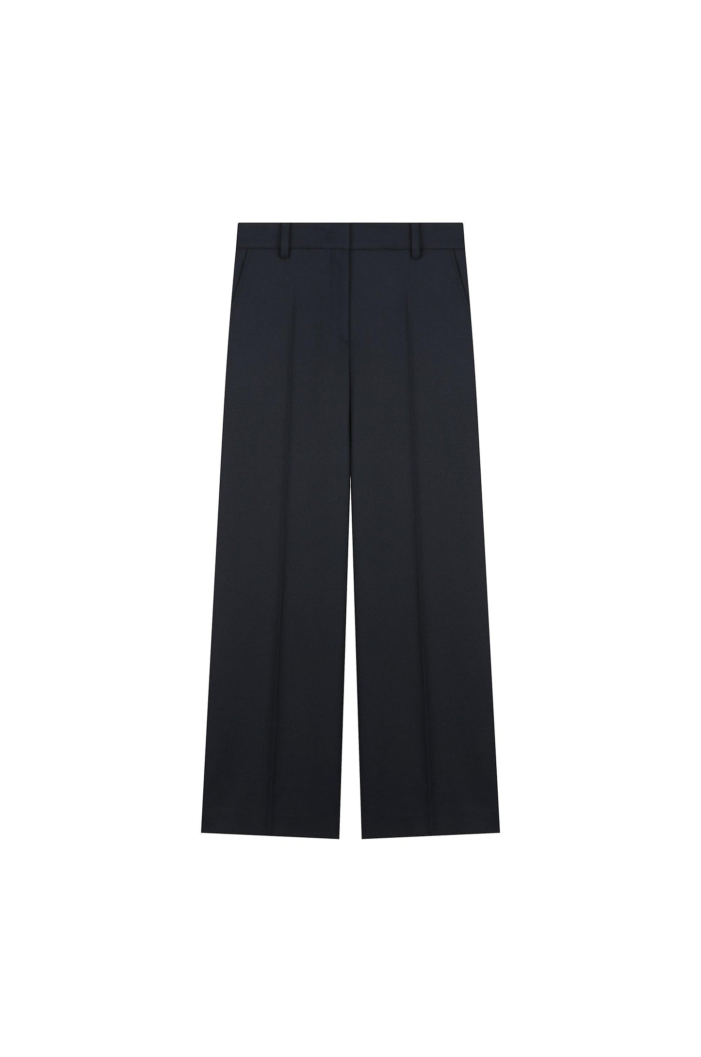 Low-Waist Straight Trousers