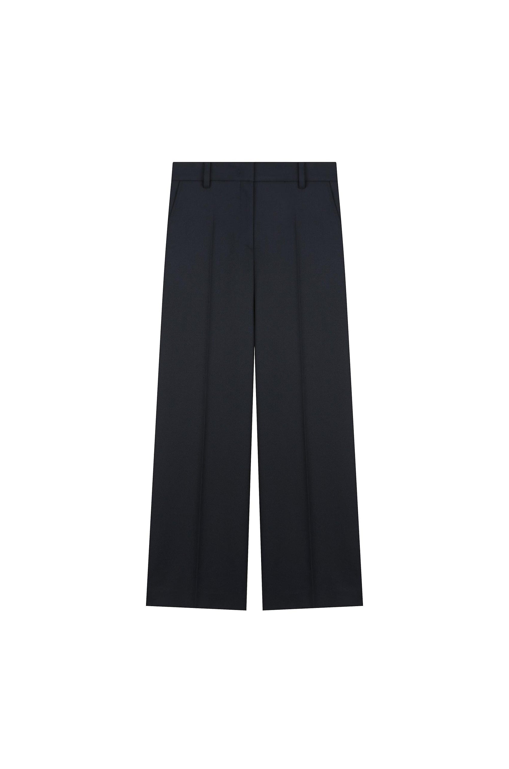 Low-Waist Straight Trousers