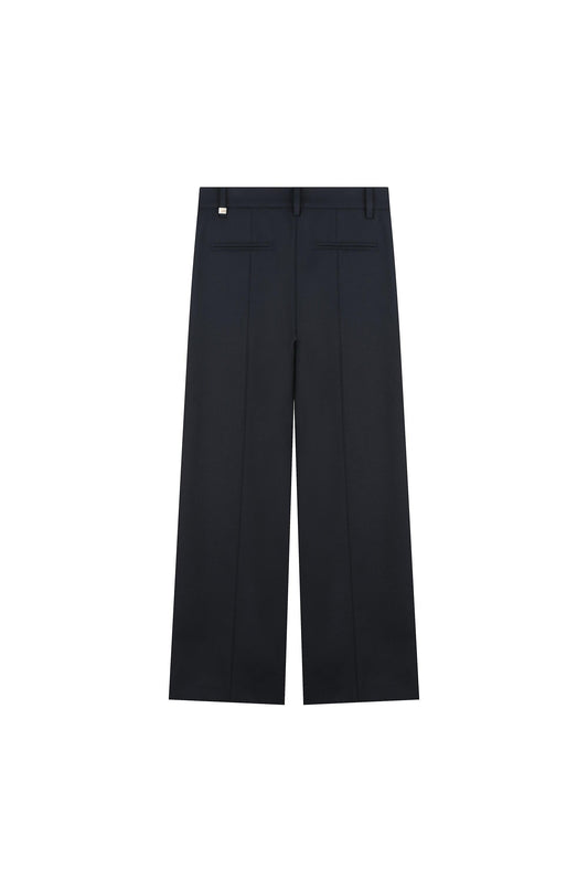 Low-Waist Straight Trousers