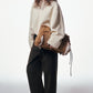 Curved Silhouette Trousers