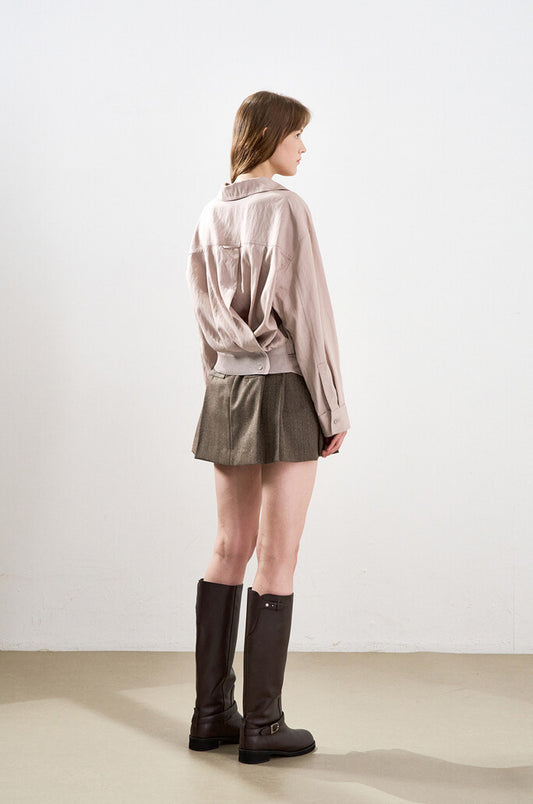 Crinkled Multiway Shirt
