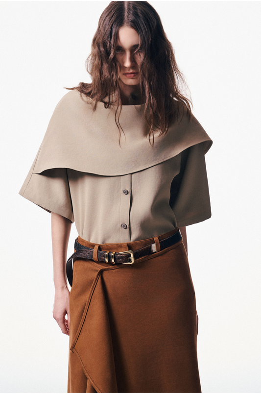 Fluid Drapery Shirt