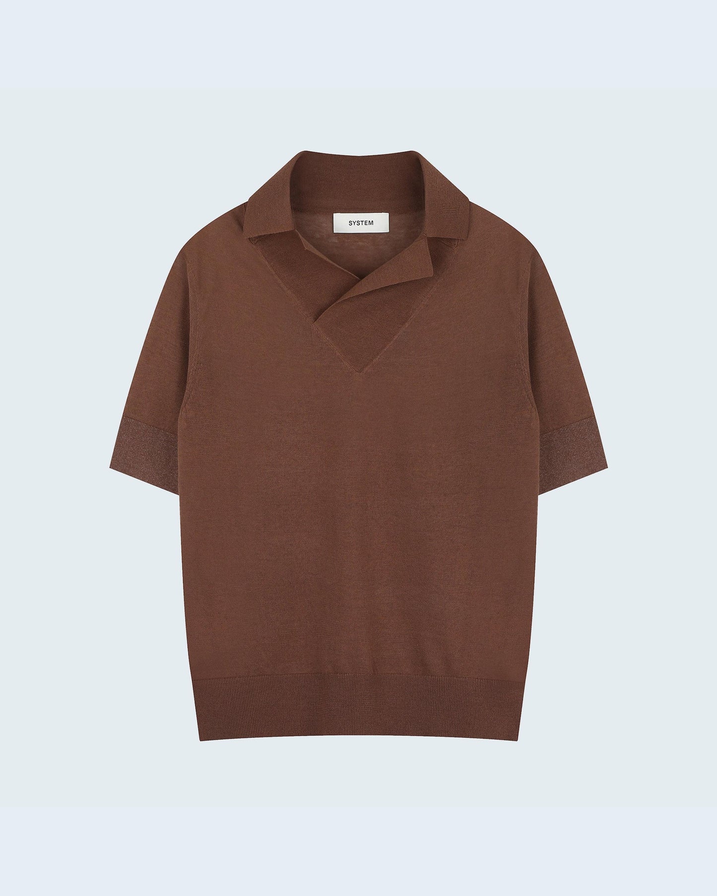 Polo-Style Knit Top