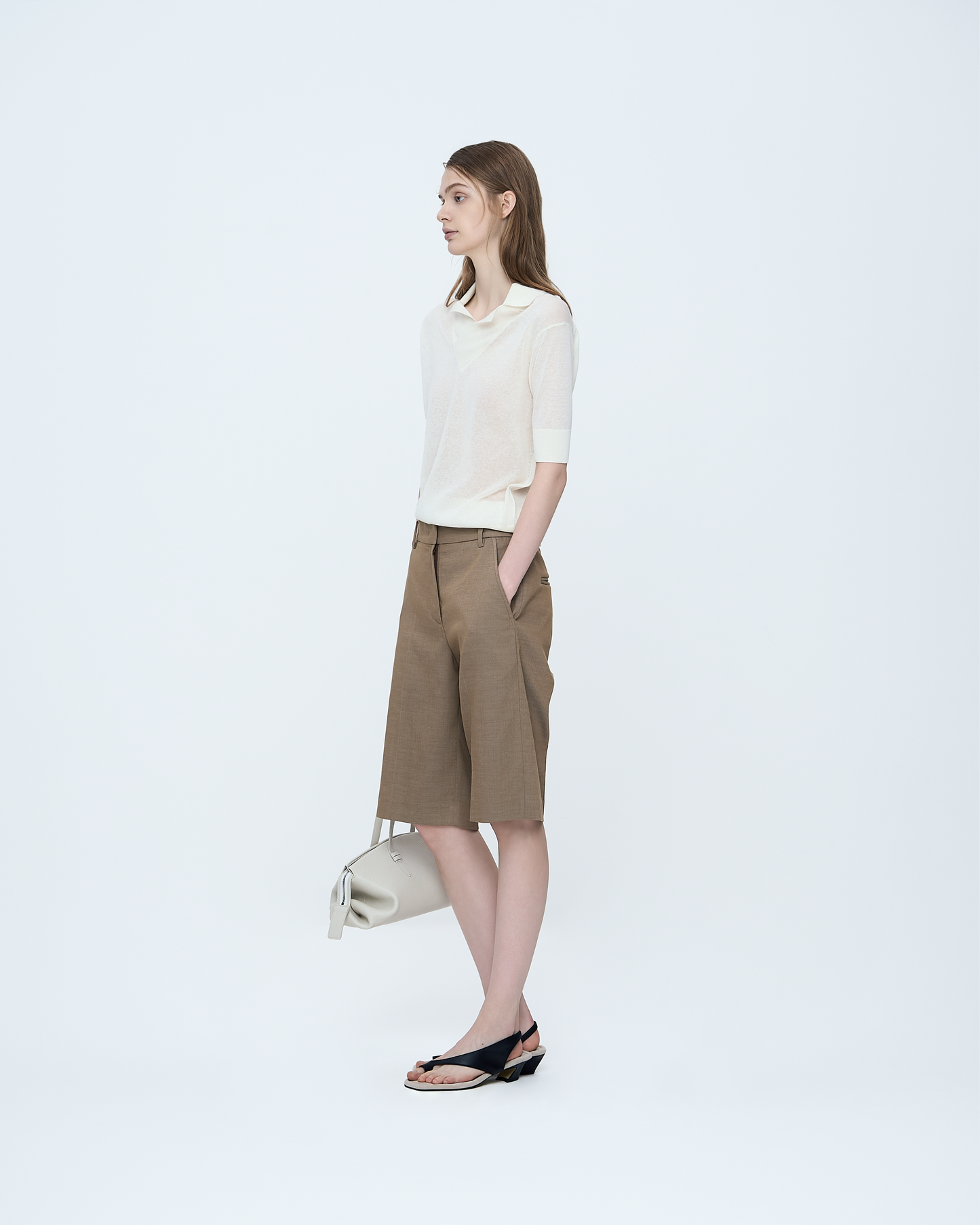 Polo-Style Knit Top