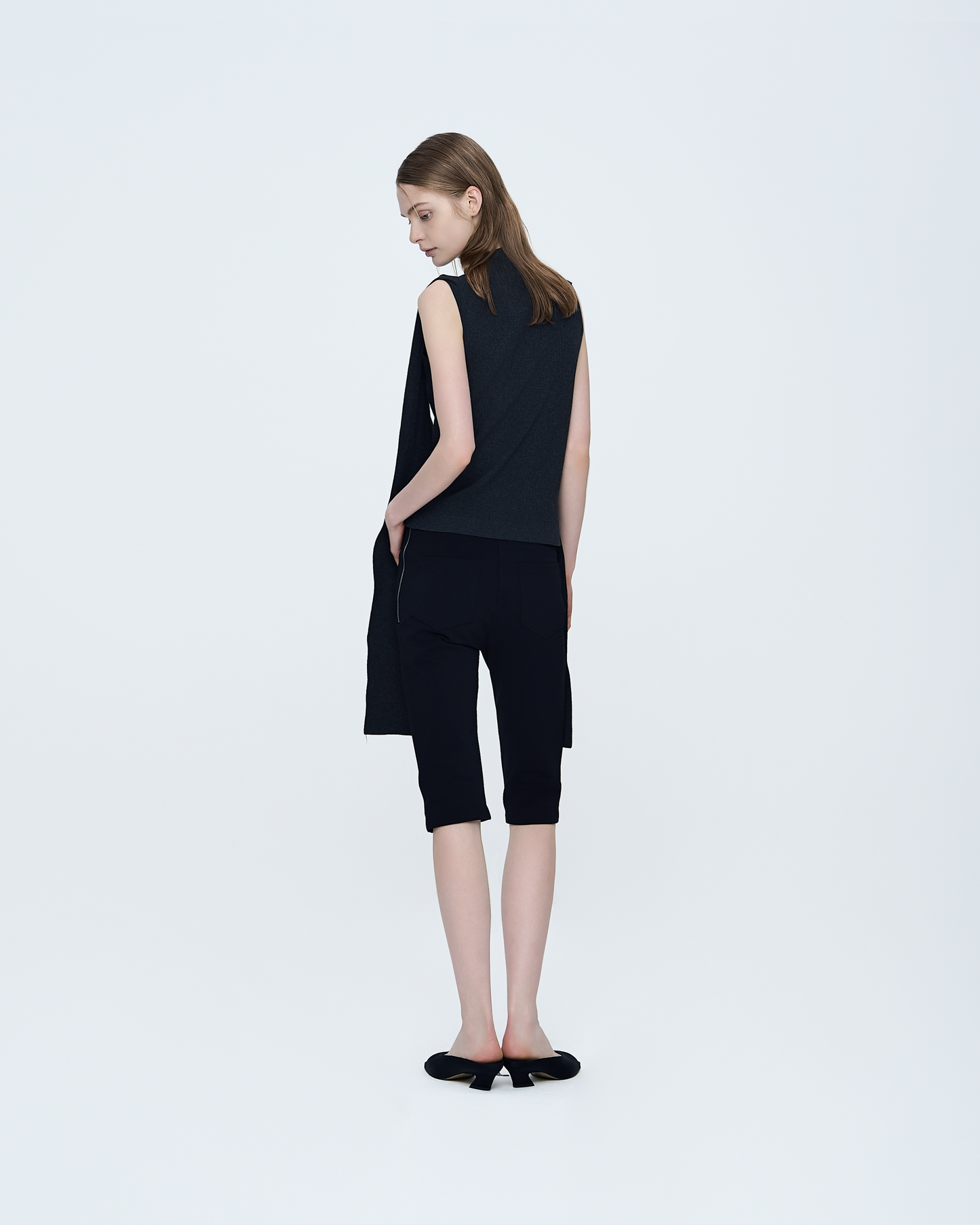 Scarf-Tie Sleeveless Knit Top