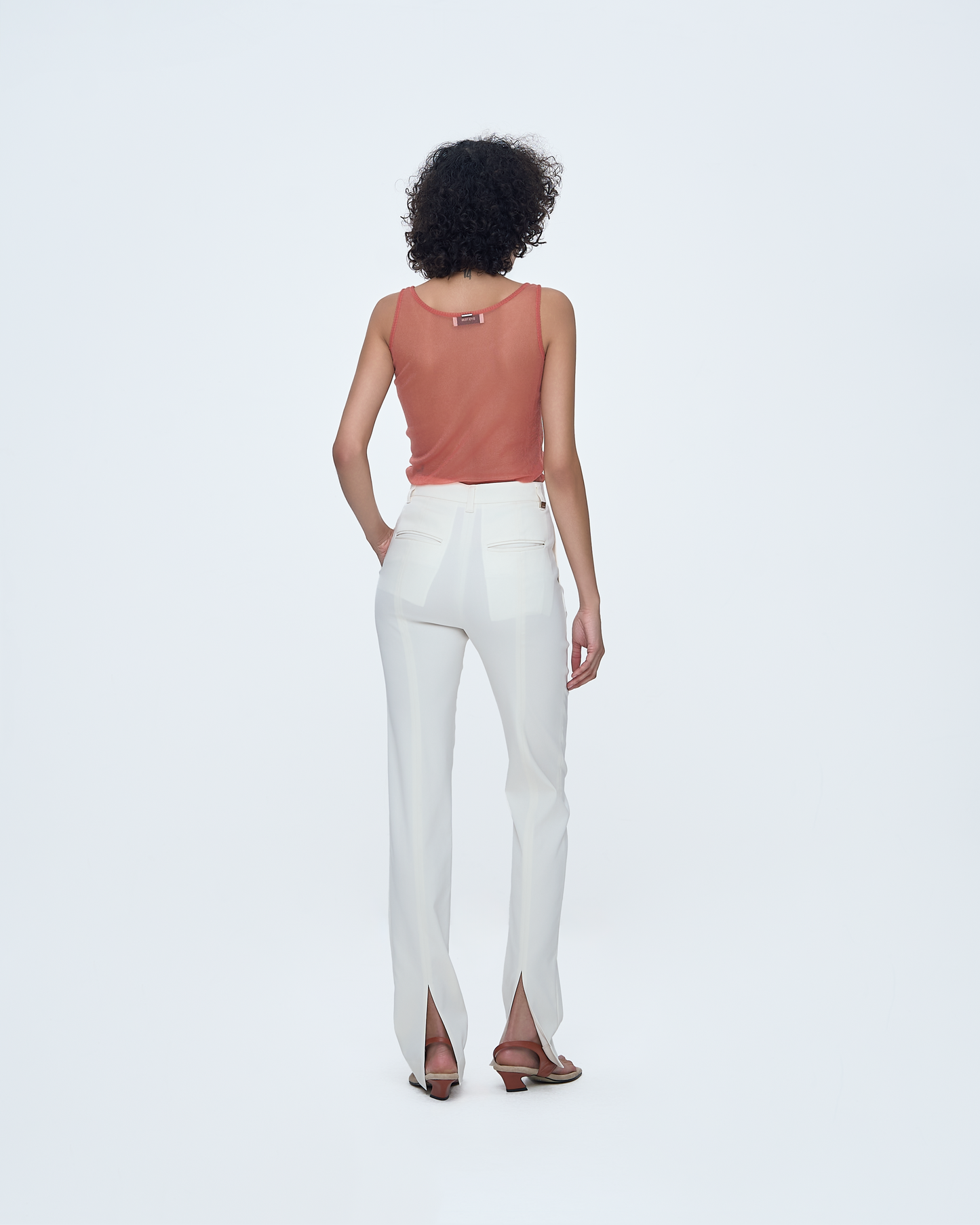 Sheer Twinkle Sleeveless Knit Top