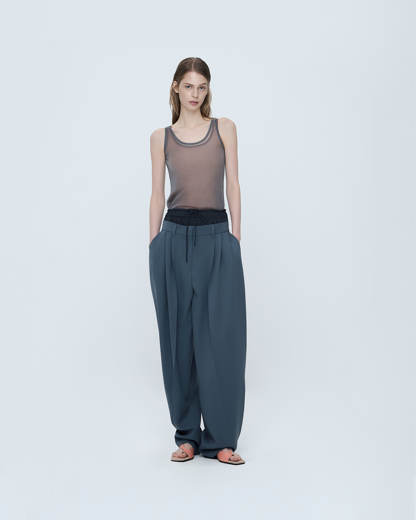 Sheer Twinkle Sleeveless Knit Top