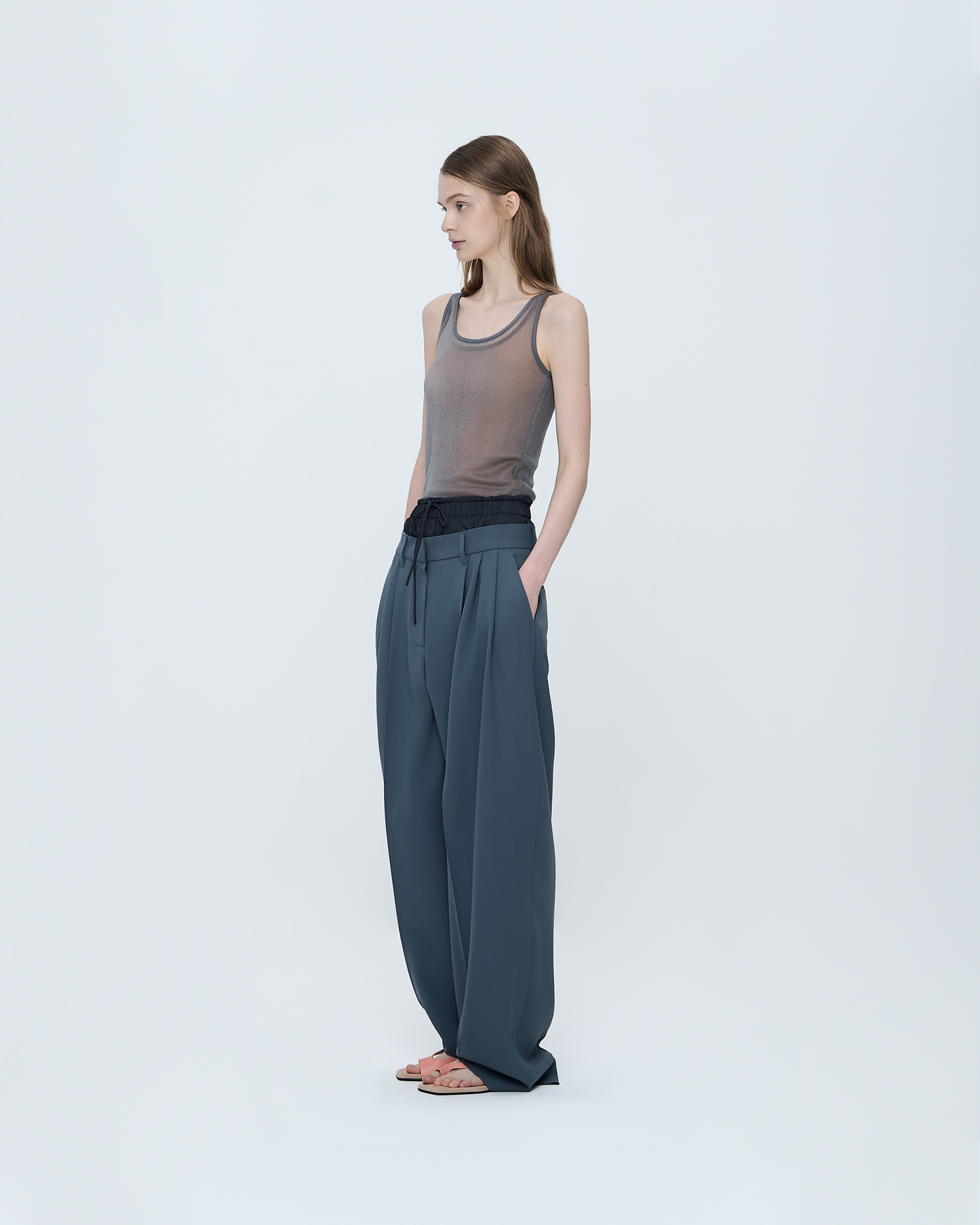 Sheer Twinkle Sleeveless Knit Top