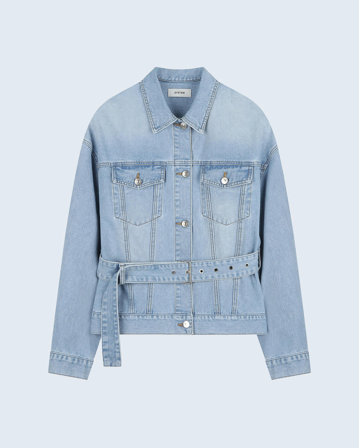 Ice-Washed Denim Jacket