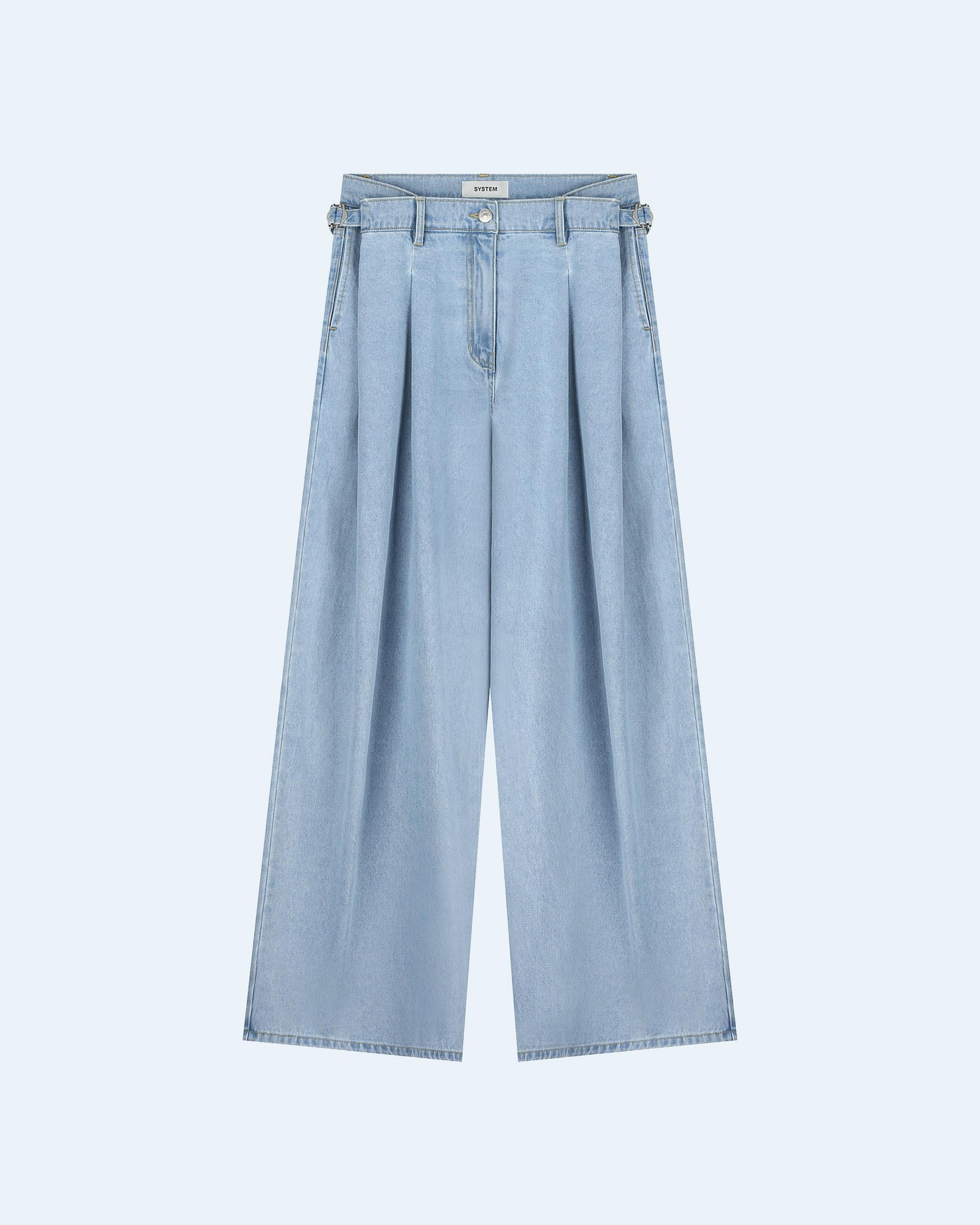 Volumed Wide-Fit Denim Pants