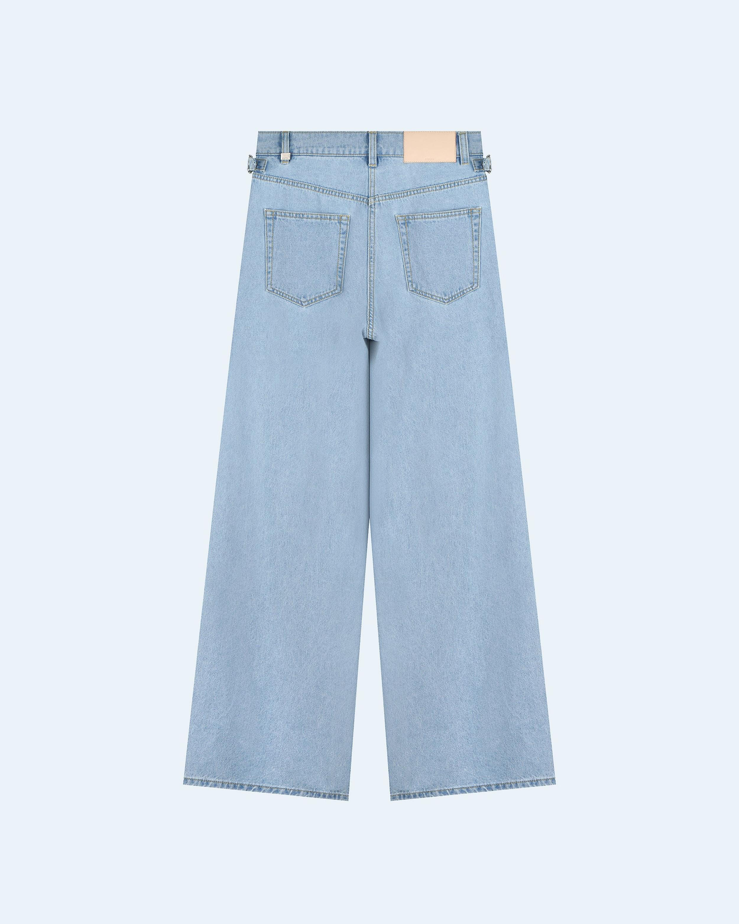 Volumed Wide-Fit Denim Pants