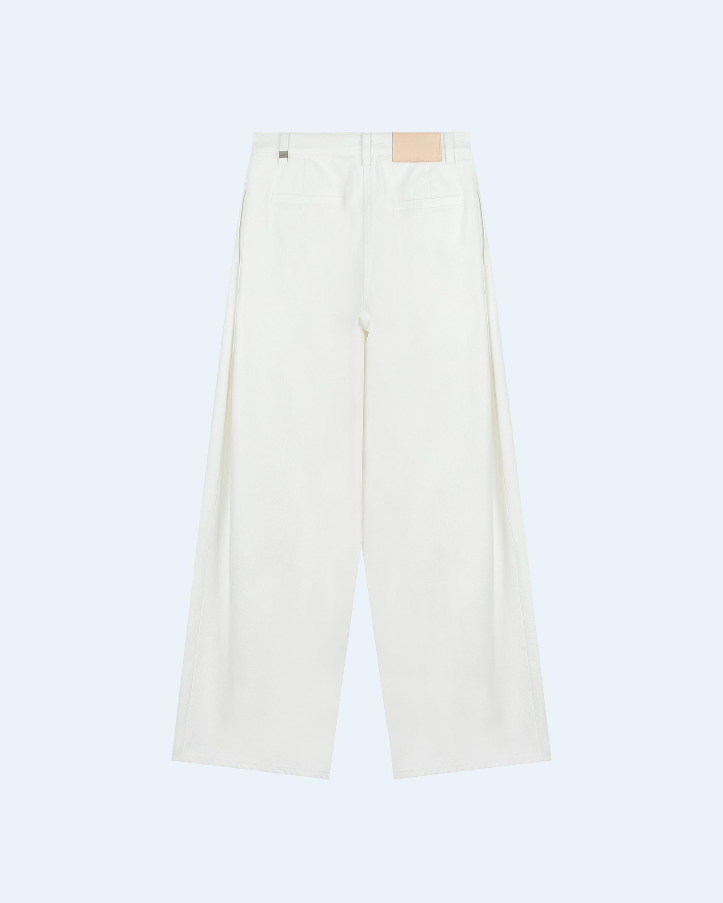 Wide-Fit Fluid Denim Pants
