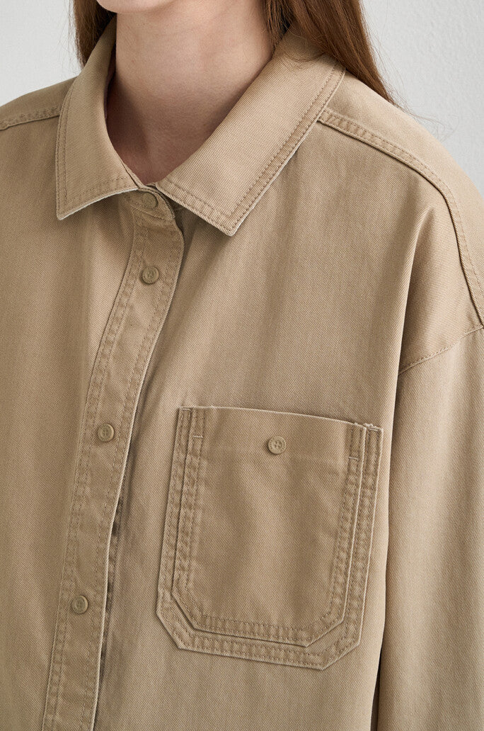Color-Dyeing Denim Shirt
