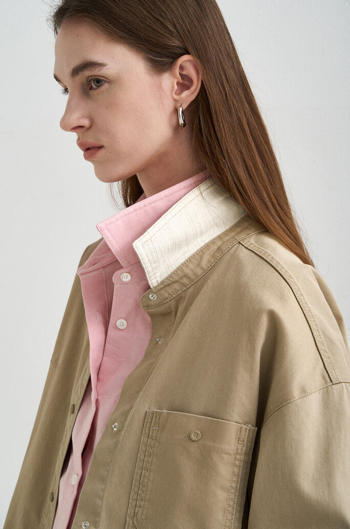 Color-Dyeing Denim Shirt