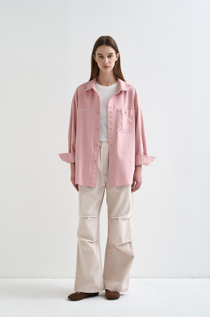 Color-Dyeing Denim Shirt
