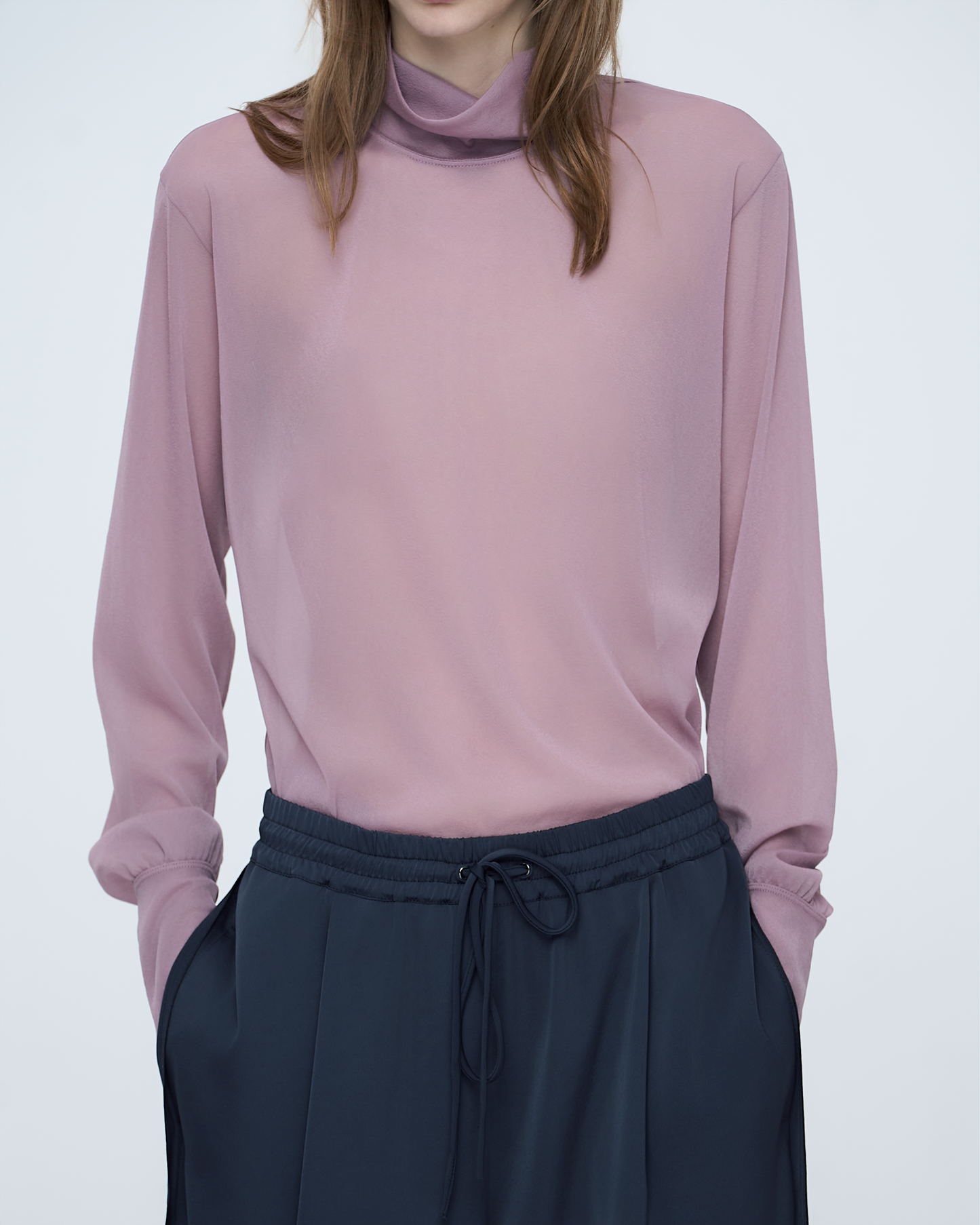 Back-Point Long Sleeve Top