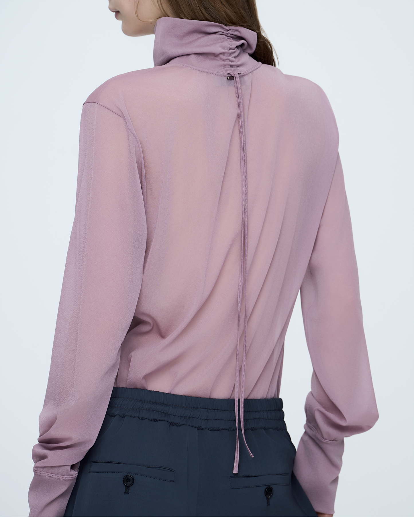 Back-Point Long Sleeve Top