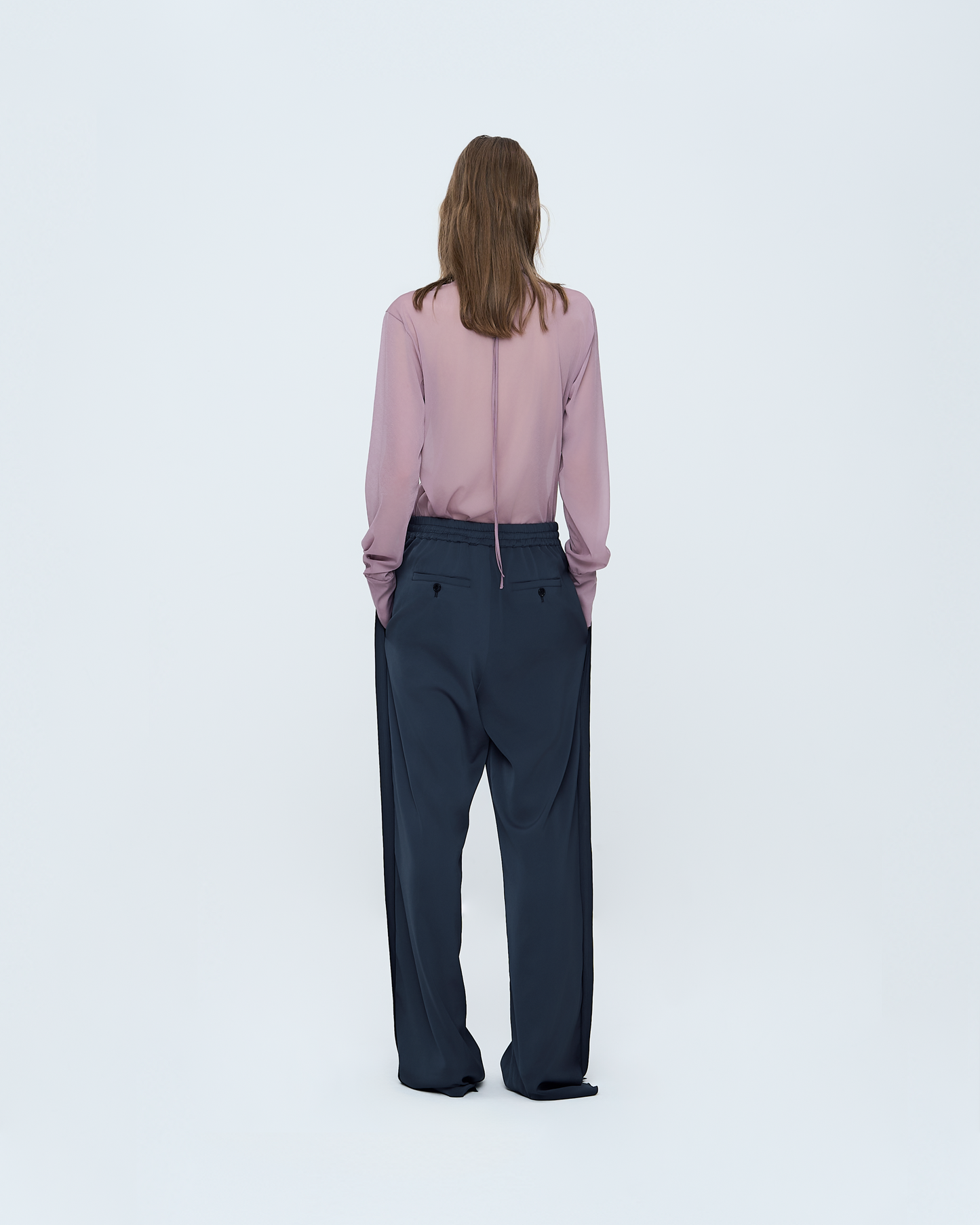 Back-Point Long Sleeve Top