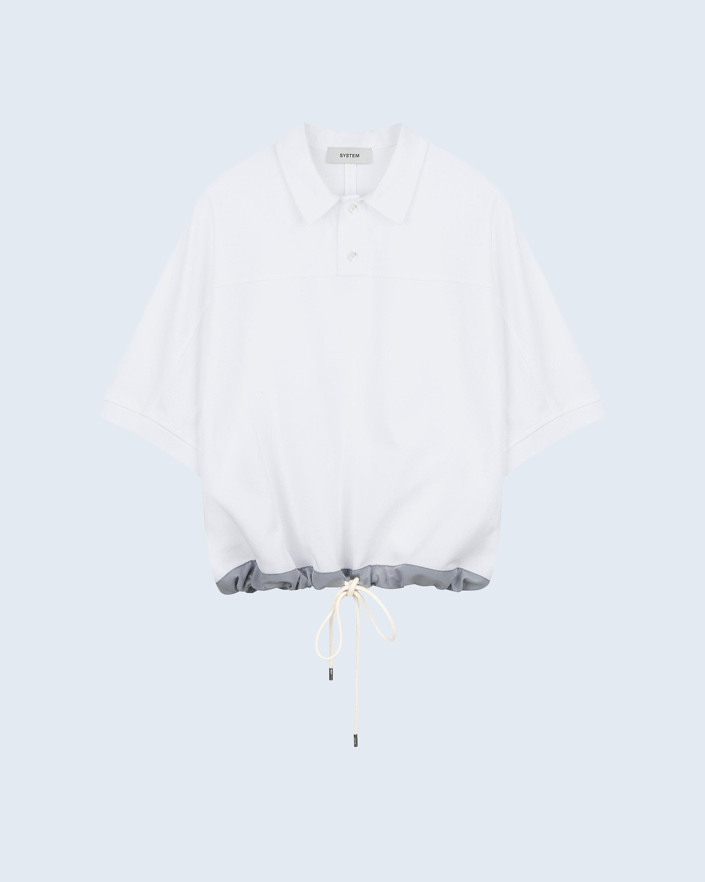 Cupro Color Block Polo Shirt
