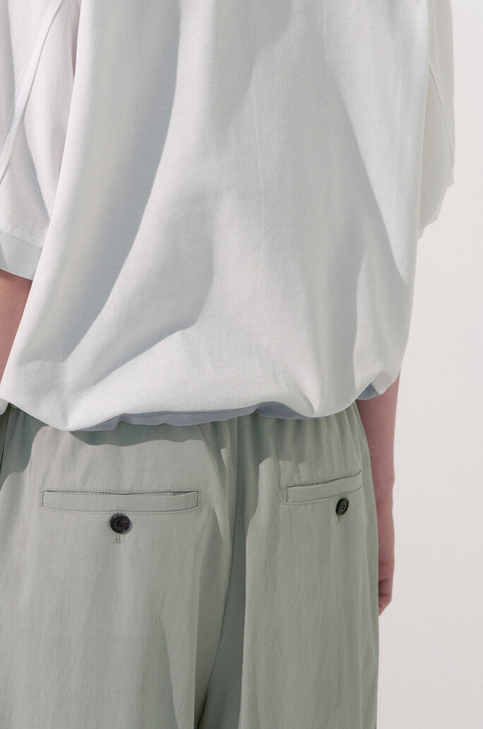 Cupro Color Block Polo Shirt