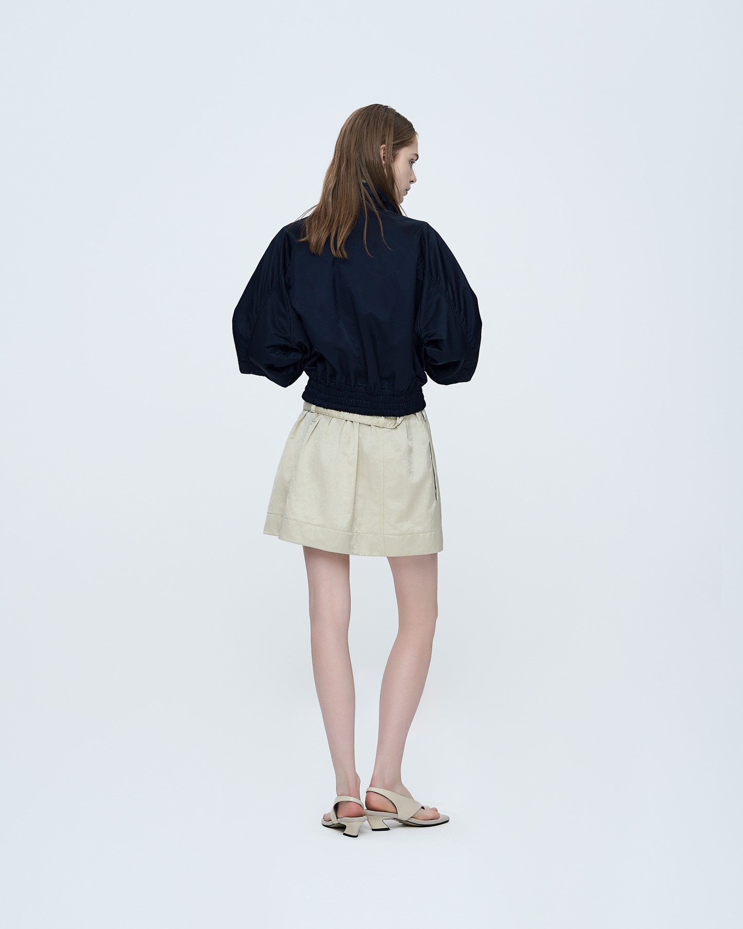 Metallic Zip-Up Jumper