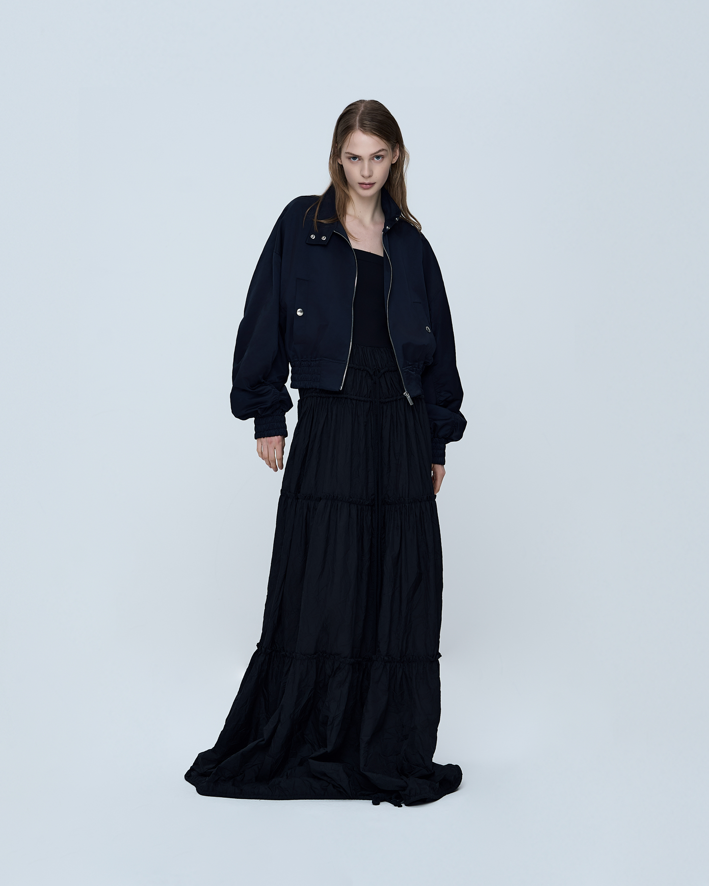 Metallic Zip-Up Jumper