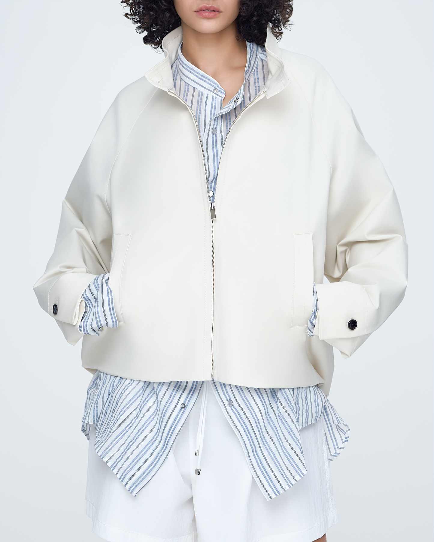 Cotton Blouson Jacket