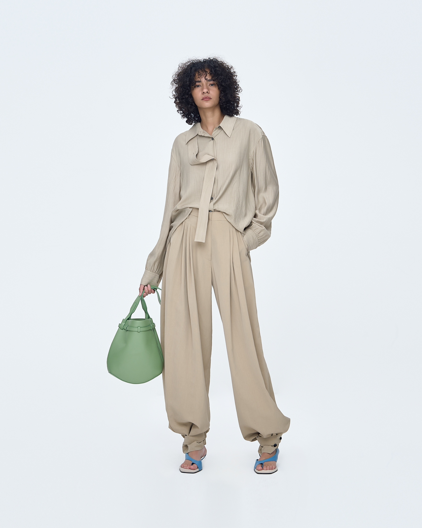 Triple-Tucked Pants