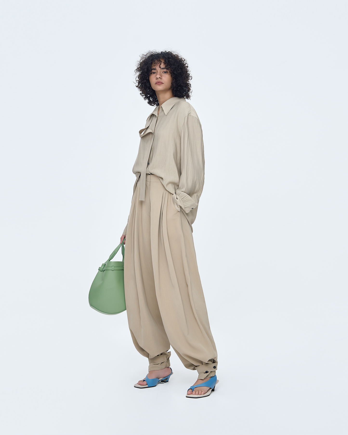 Triple-Tucked Pants