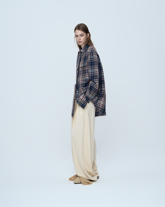 Triple-Tucked Pants