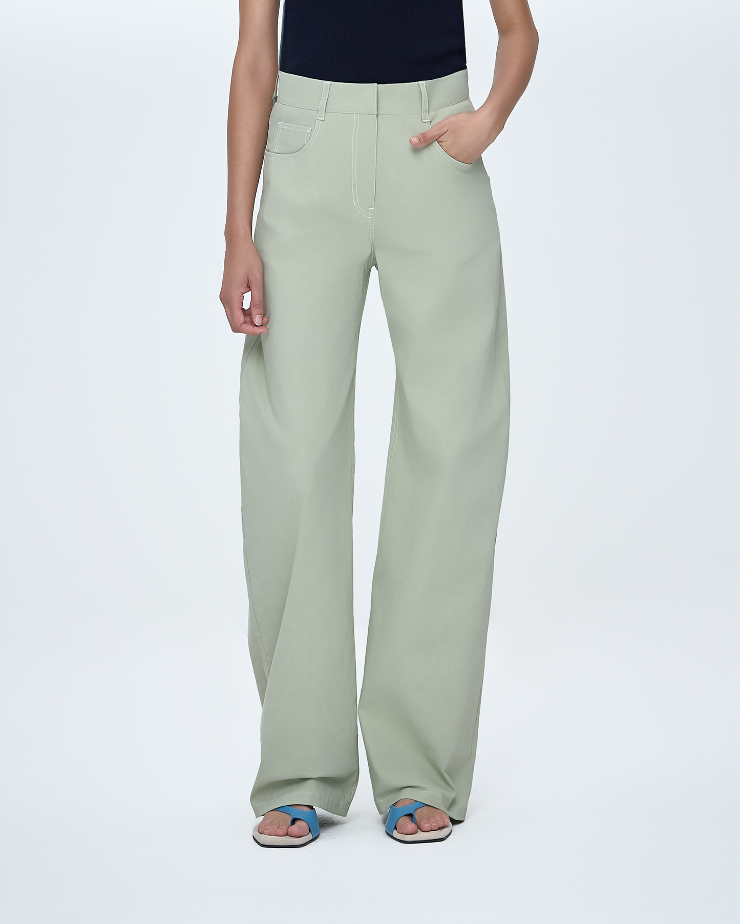 Denim-Like Pants