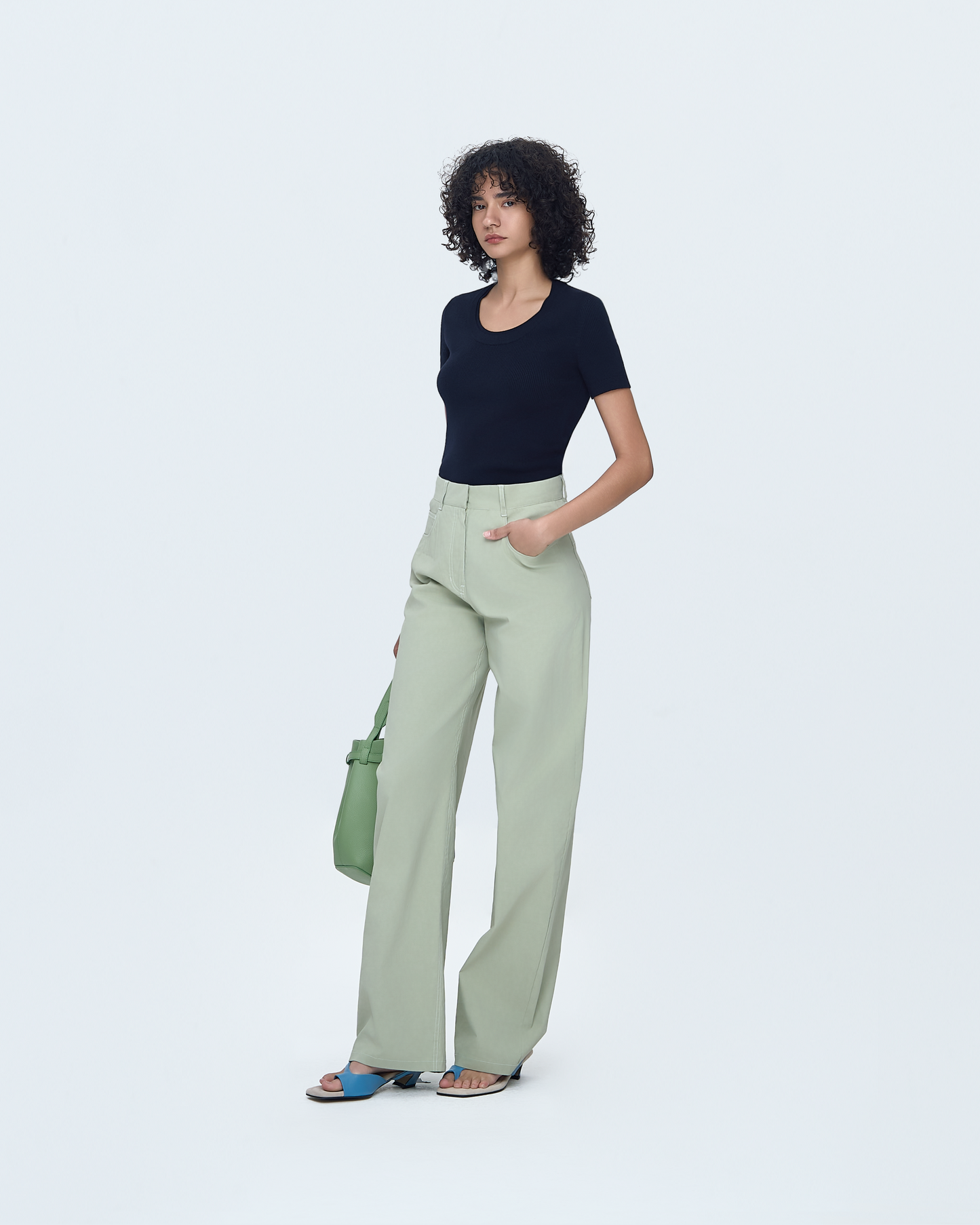 Denim-Like Pants