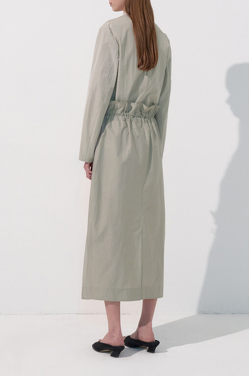 High-Waist O-Line Skirt