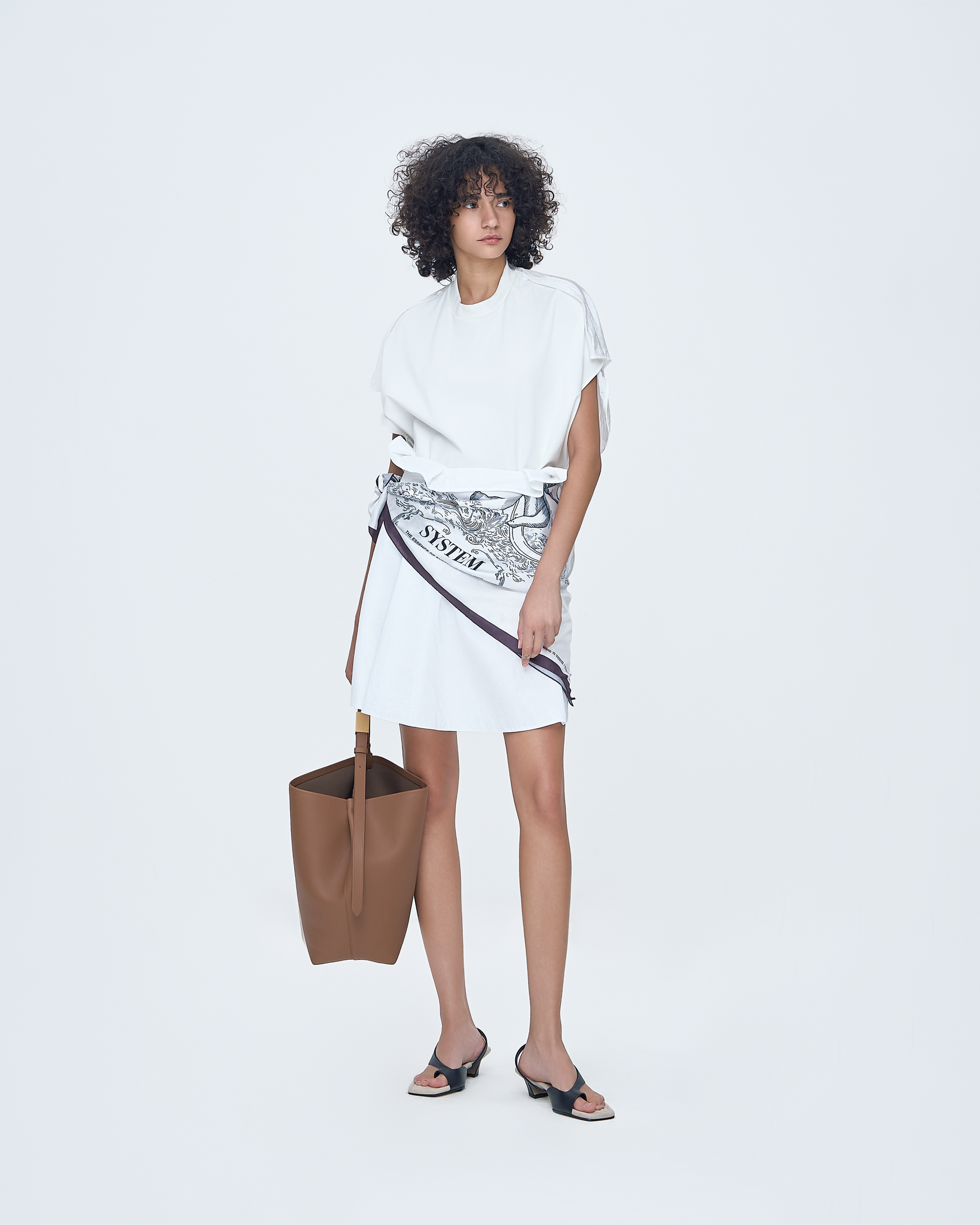 Padded Pleated Skirt