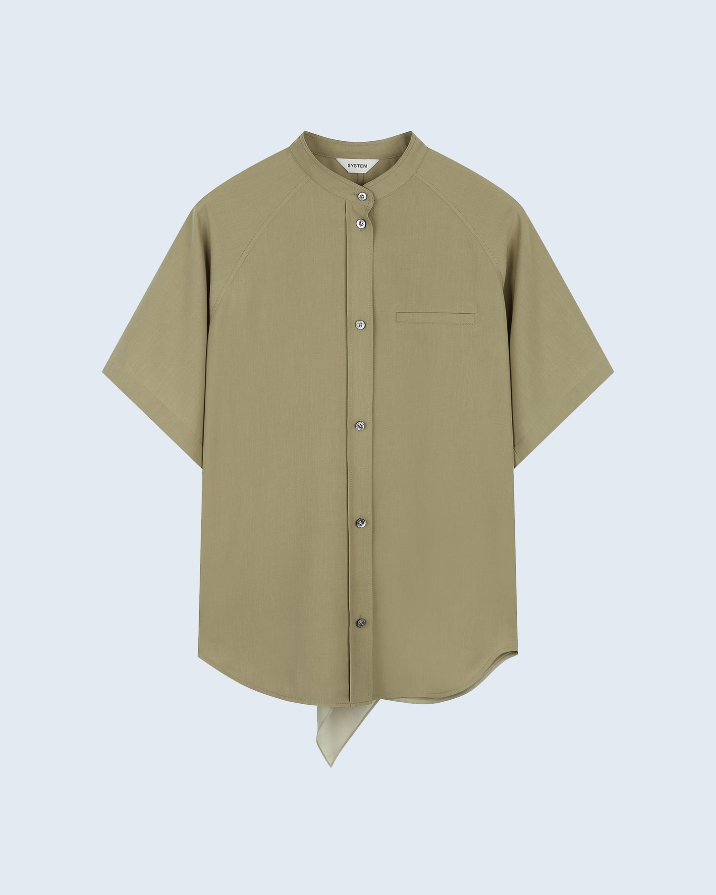 Back Contrast Combo Shirt