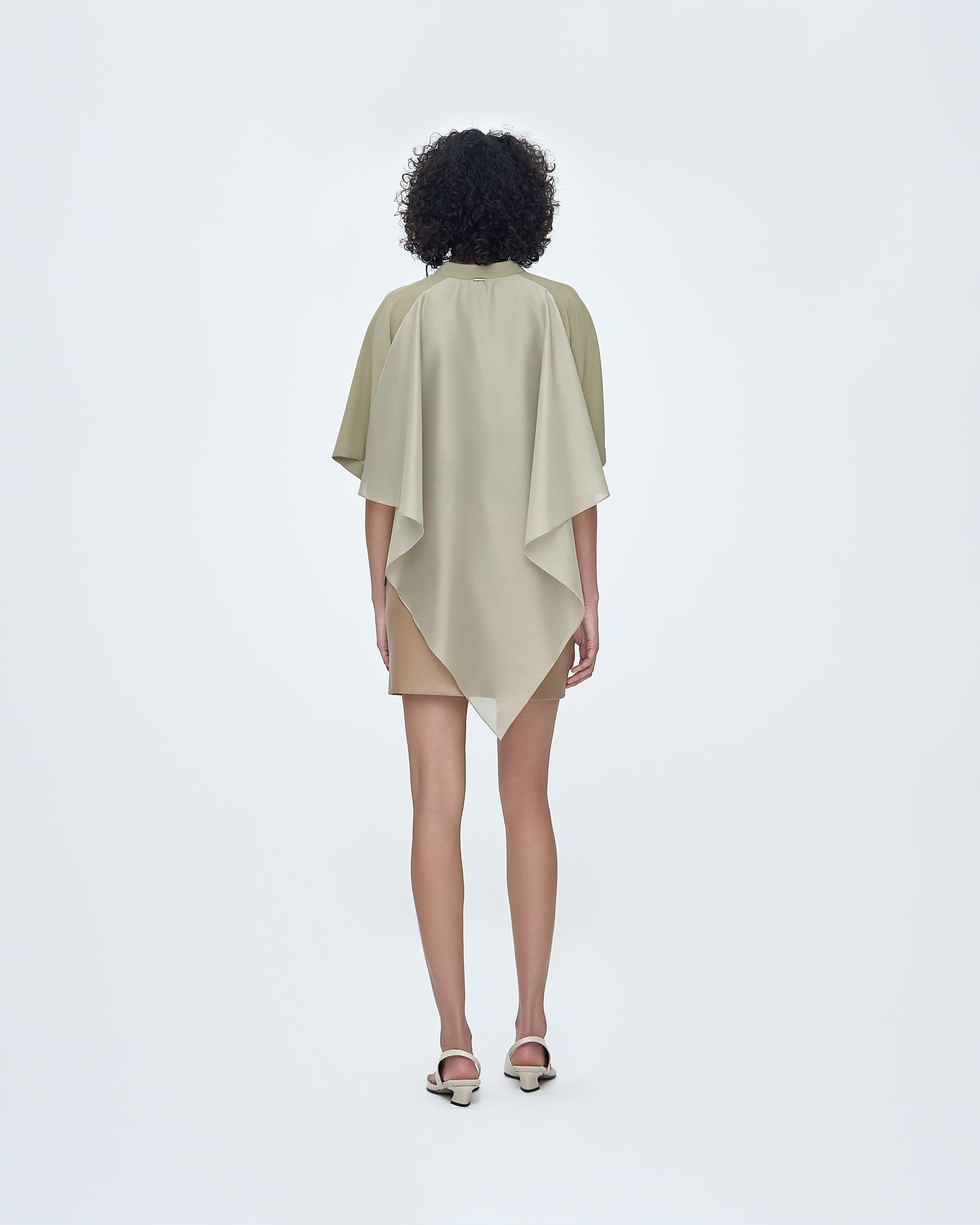 Back Contrast Combo Shirt