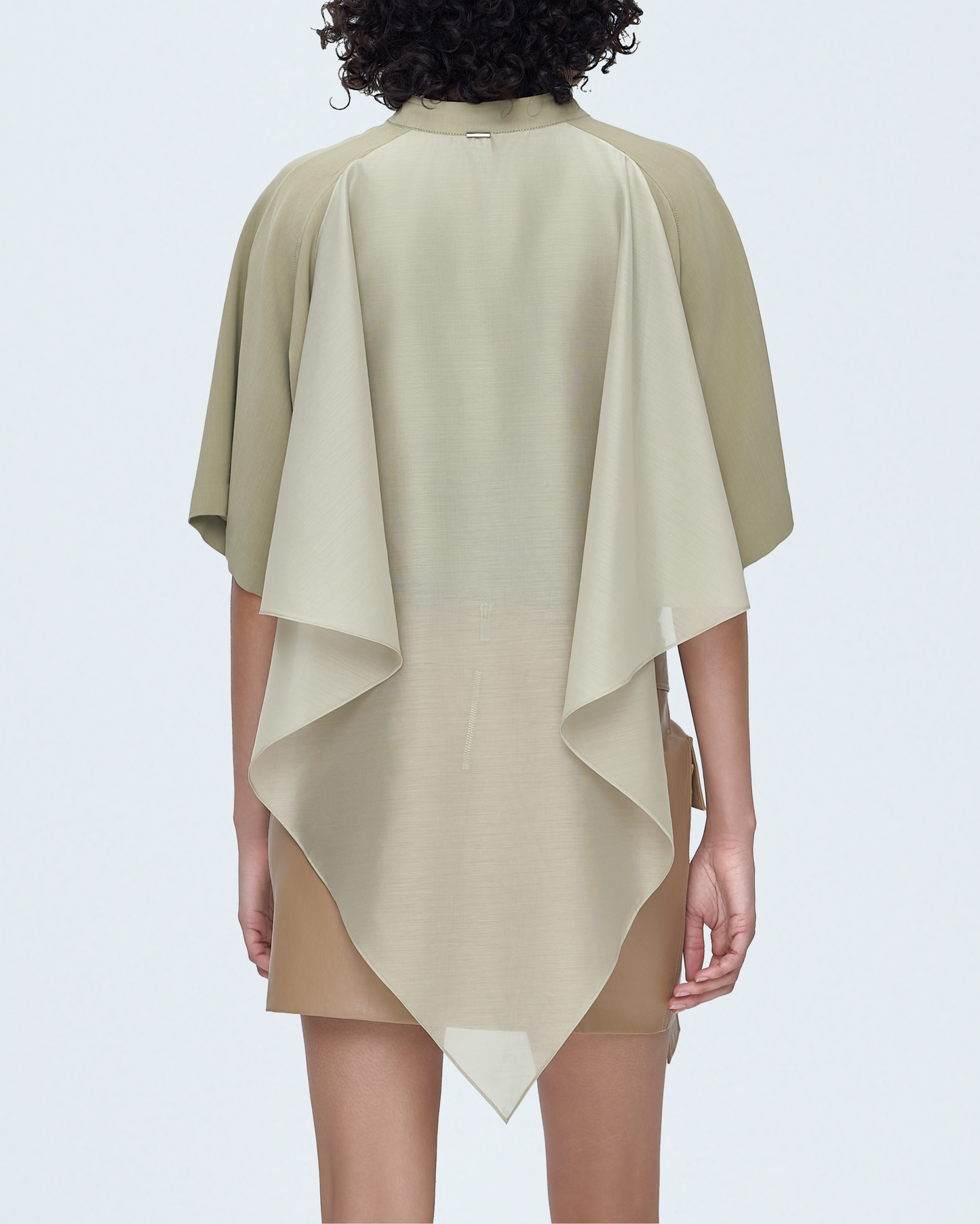 Back Contrast Combo Shirt