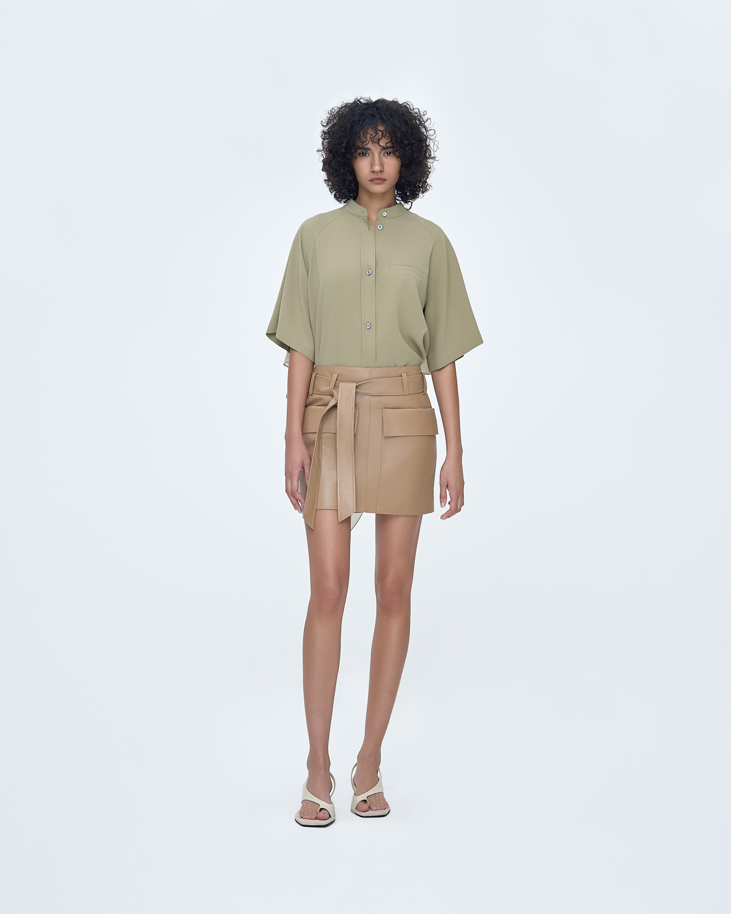 Back Contrast Combo Shirt