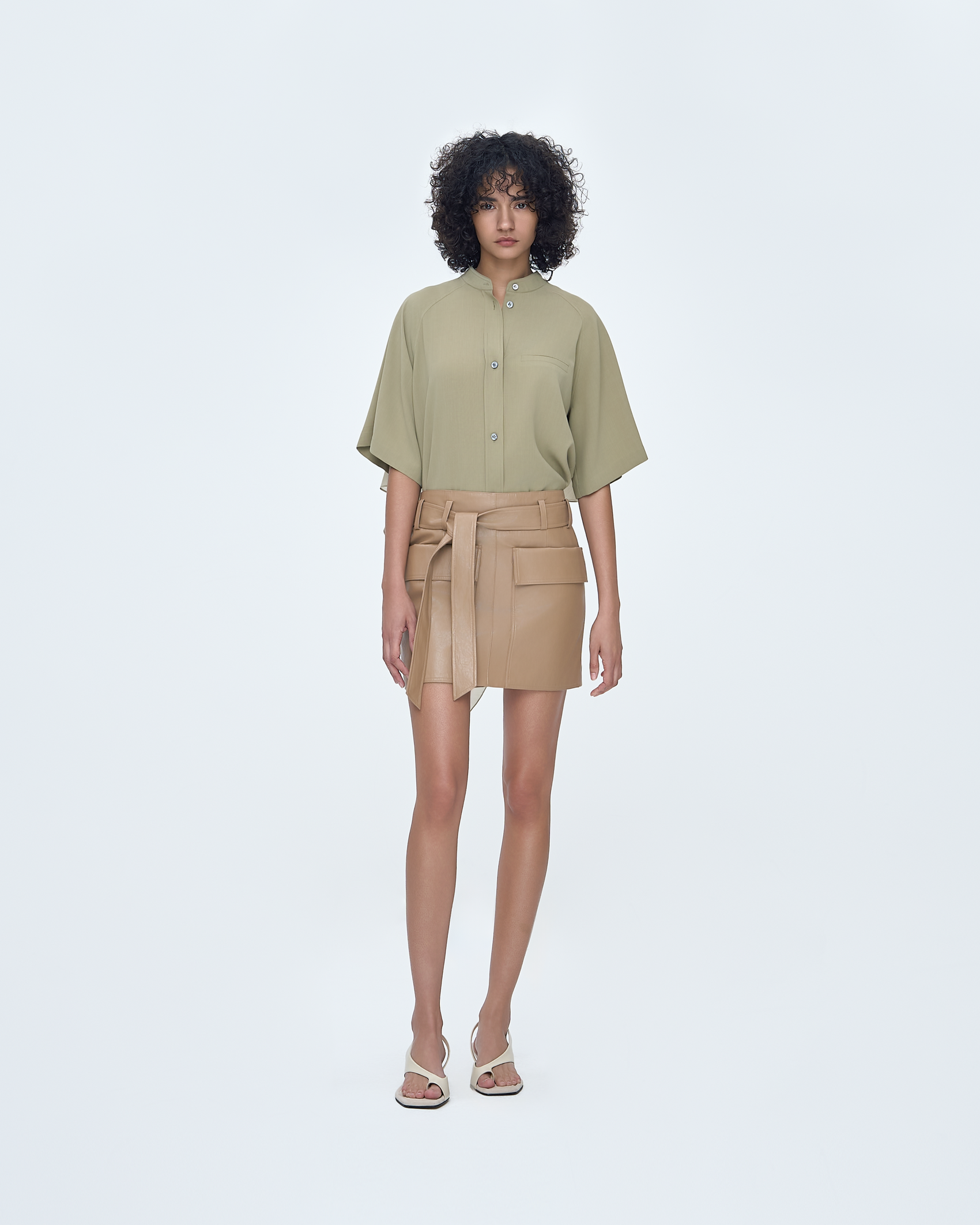 Back Contrast Combo Shirt