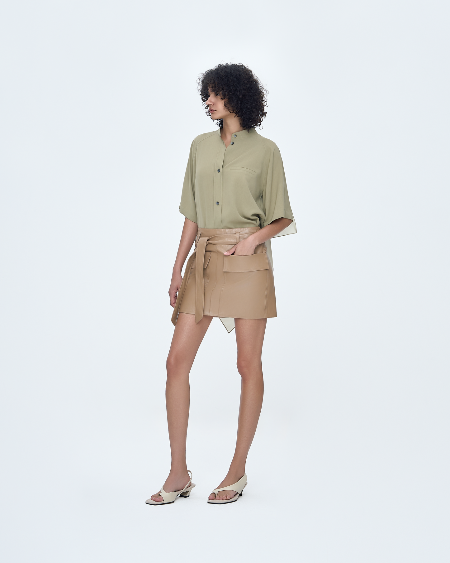 Back Contrast Combo Shirt