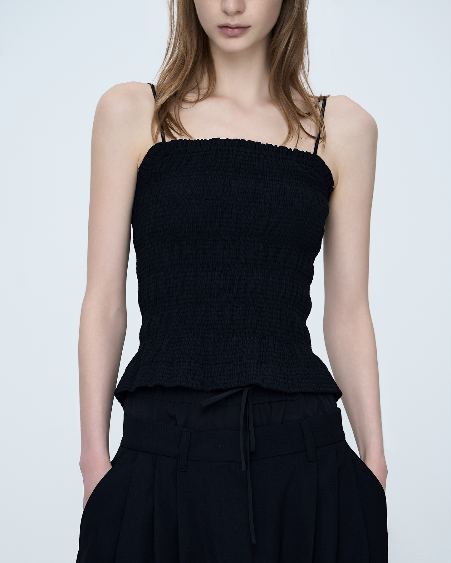 Smocked Shortie Top