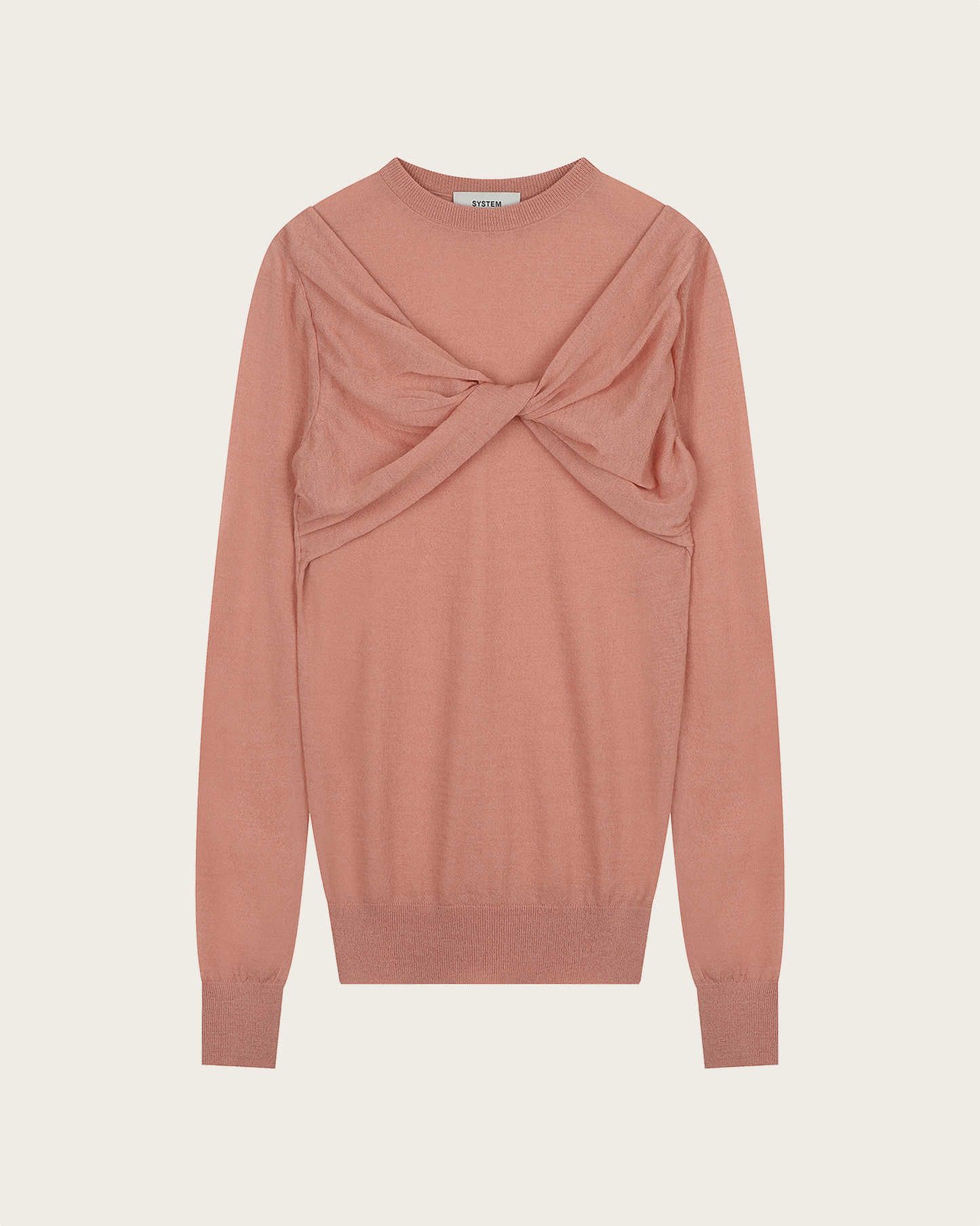 Twisted Sheer Knit Top